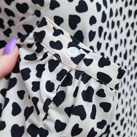 LOFT Heart Pattern Dress - Picture 6 of 12